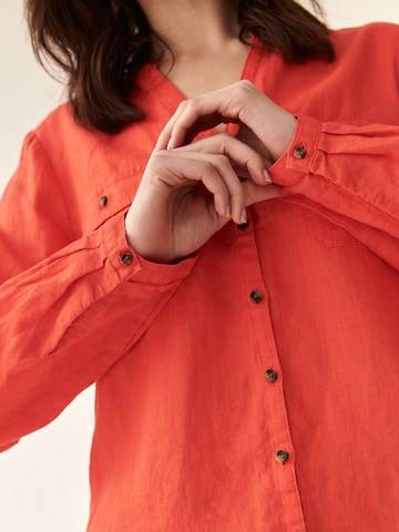 Camicia da donna 'Justyna' di TATUUM in arancione