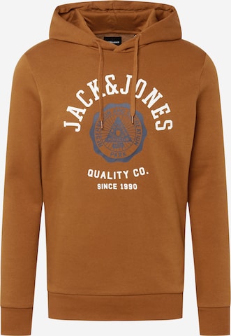 JACK & JONES Majica | rjava barva: sprednja stran
