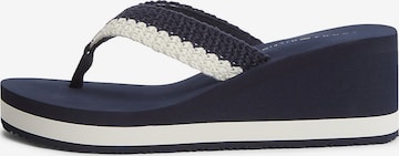 Tongs TOMMY HILFIGER en bleu : devant