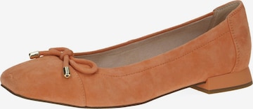 CAPRICE Ballet Flats in Orange: front