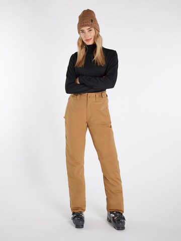PROTEST Regular Workout Pants 'CARMACKS' in Brown