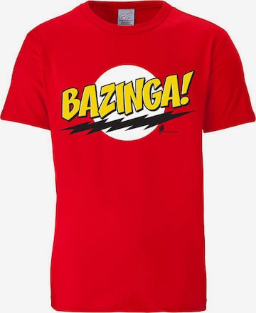 LOGOSHIRT T-Shirt 'Bazinga' in Mischfarben: predná strana