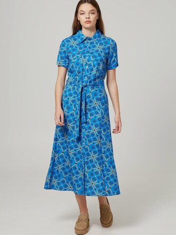 4funkyflavours Shirt Dress 'Tibet On It' in Blue