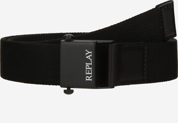 REPLAY Belt in Black: front