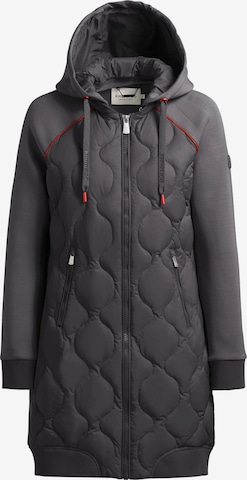 Manteau mi-saison 'Nora' khujo en gris : devant