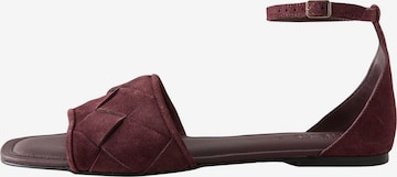 Next Strap Sandals in Red: front