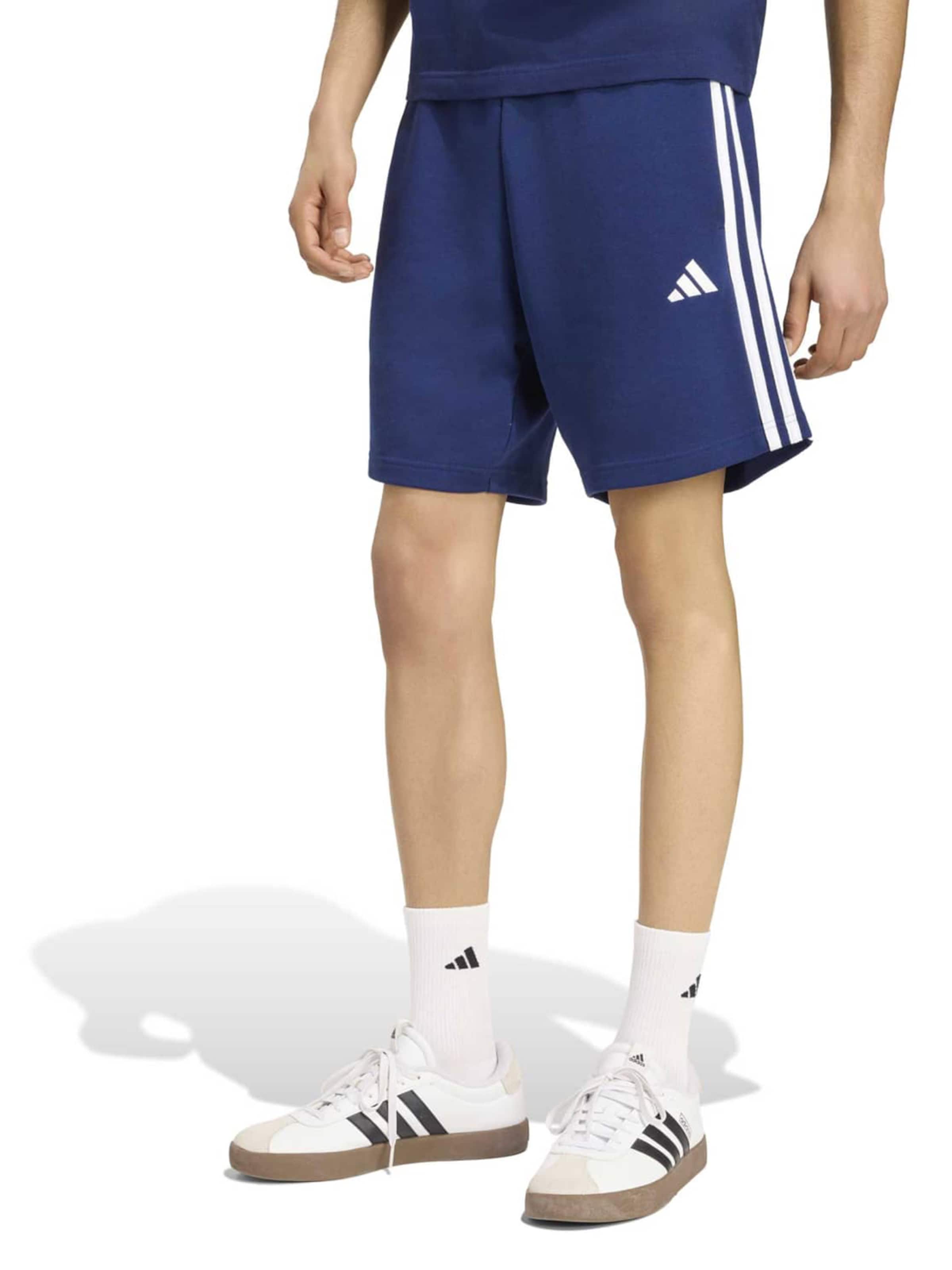 ADIDAS SPORTSWEAR Свободный крой Спортивные штаны в Синий: спереди