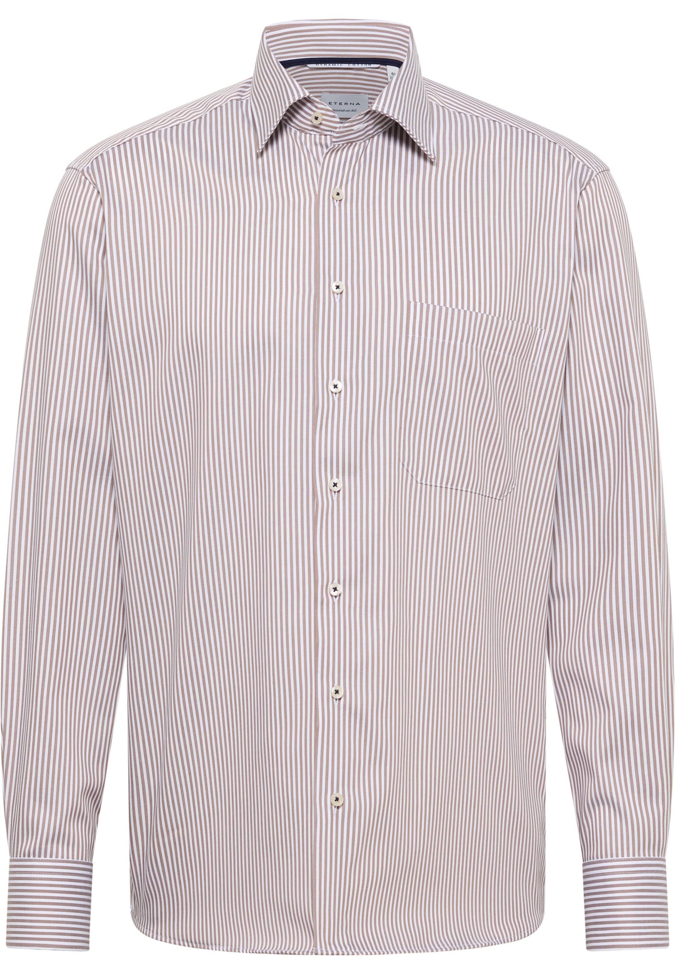ETERNA Comfort Fit Businesshemd in Beige: Vorderseite