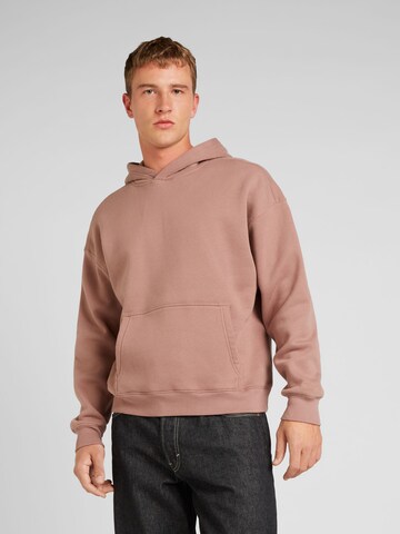 HOLLISTERSweater majica - smeđa boja: prednji dio