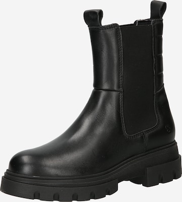 s.Oliver Chelsea boots in Black: front