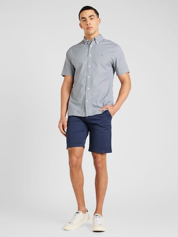 TOMMY HILFIGER Regular Fit Hemd 'FLEX' in Blau