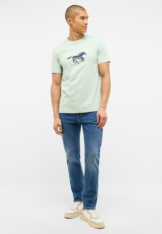MUSTANG T-Shirt 'Austin' in Grün