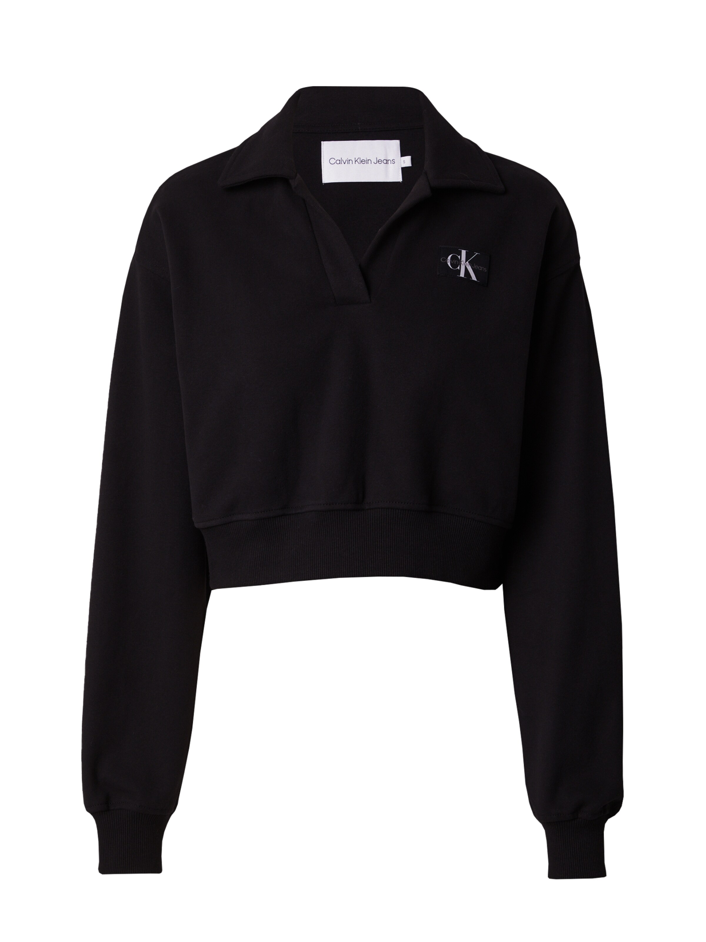 Calvin Klein Jeans Sweatshirt in Black: front