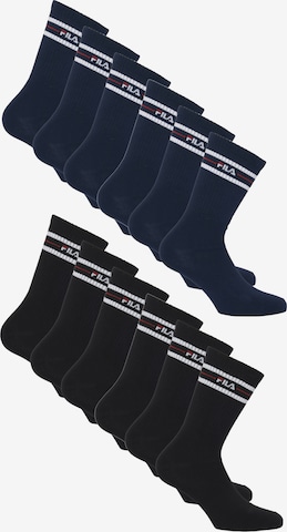 FILA Socks in Blue: front