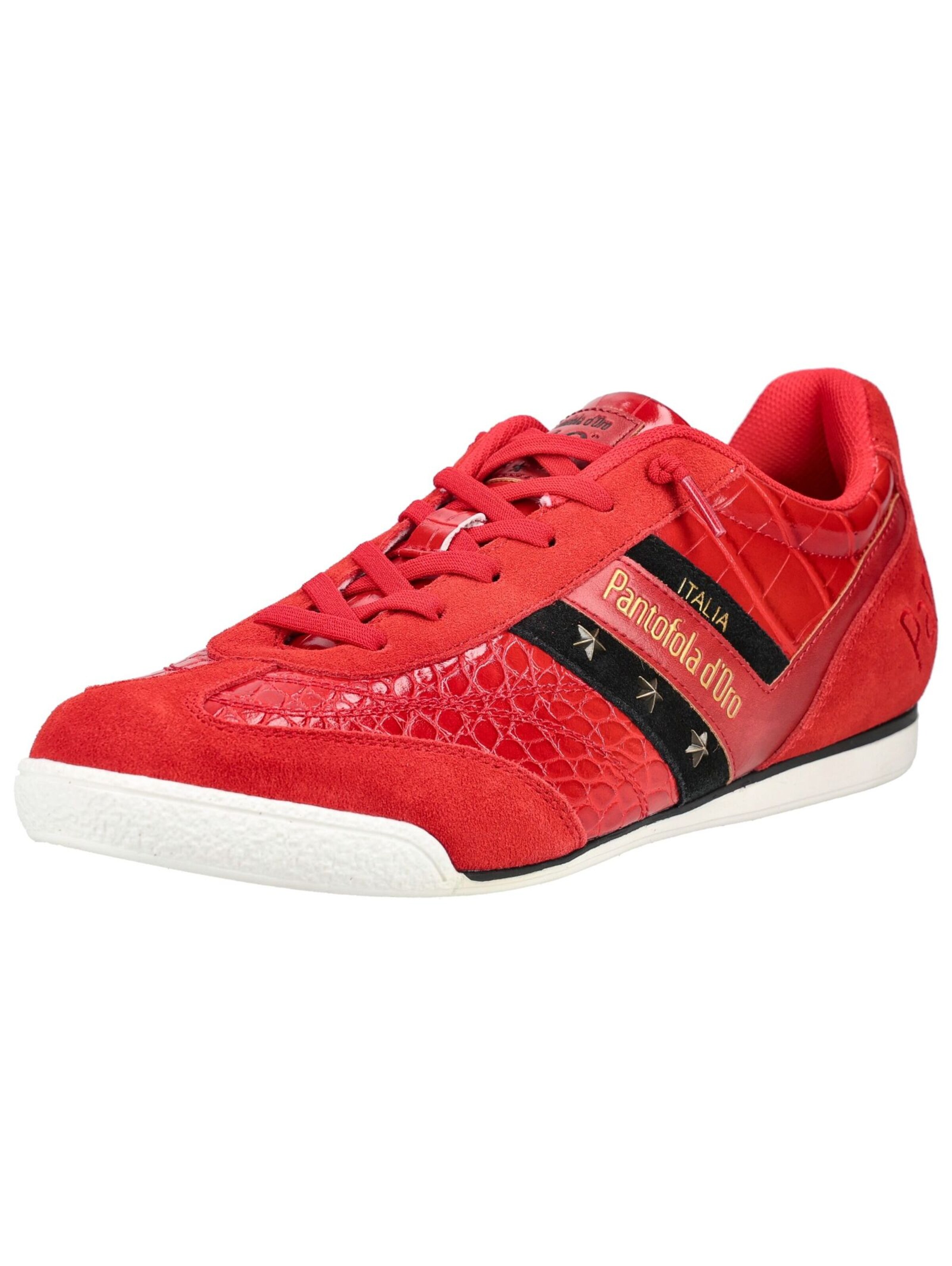 Sneaker bassa di PANTOFOLA D'ORO in rosso: frontale