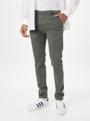 Regular Pantalon chino 'Zeumar' REPLAY en vert : devant