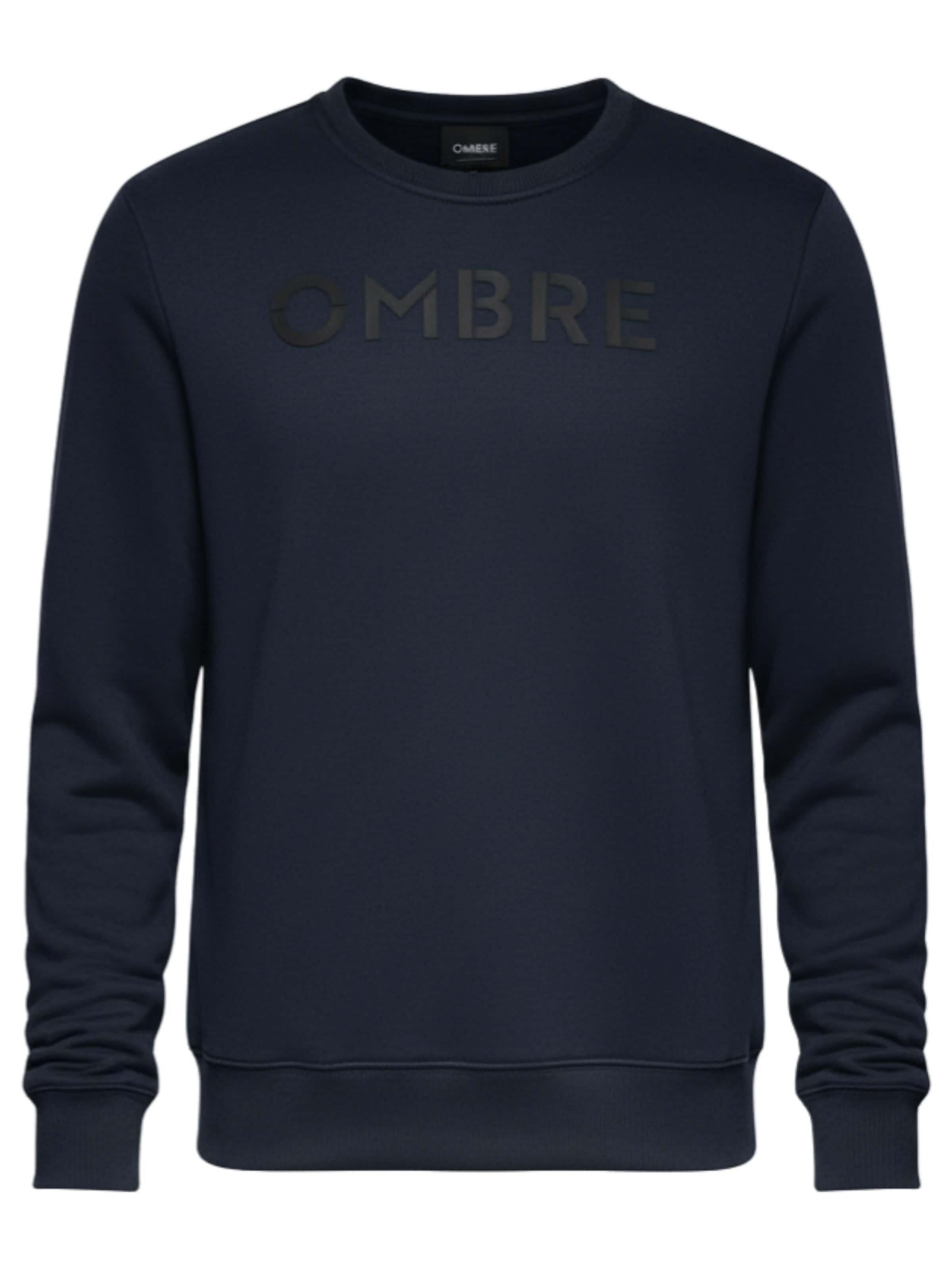 Sweat-shirt Ombre en bleu : devant