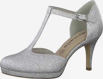 TAMARIS Slingpumps in Zilver: voorkant