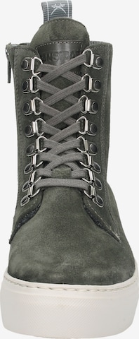 SANSIBAR Lace-Up Ankle Boots in Grey