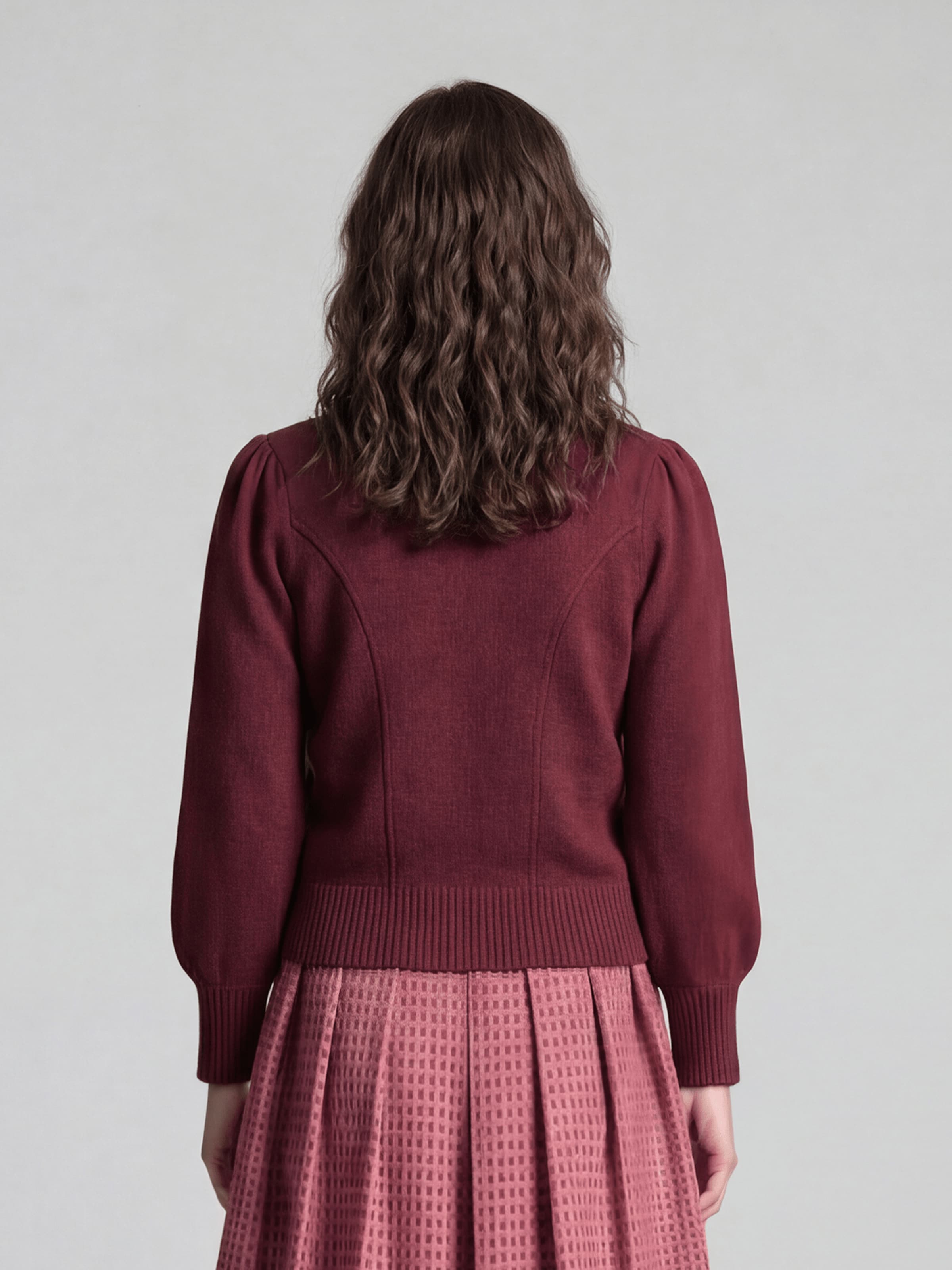SPIETH & WENSKY Knitted Janker in Red