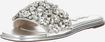 BUFFALO Mules 'GIL ICE' in Silver: front