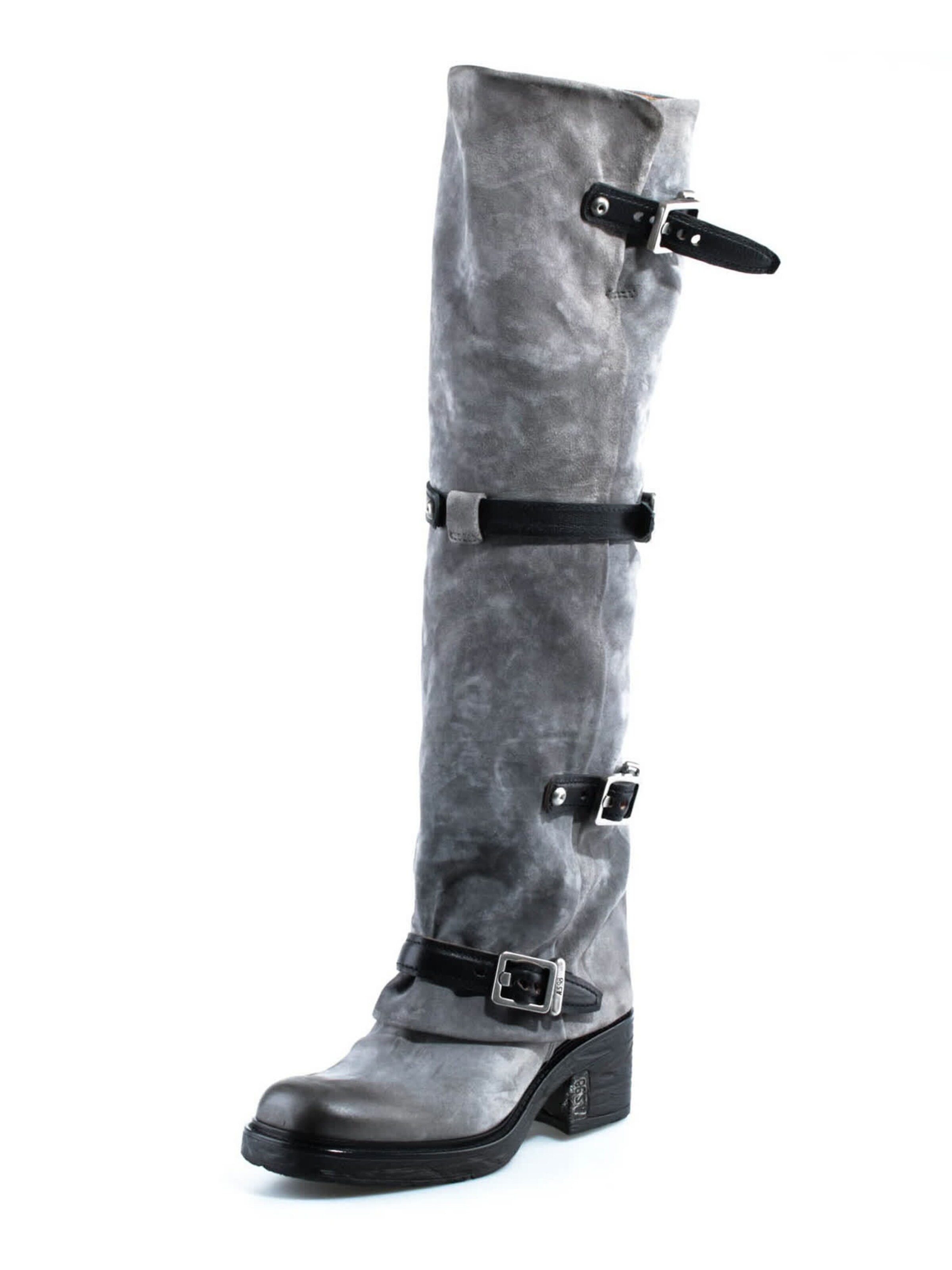 A.S.98 Overknees 'Soren' in Grey: front
