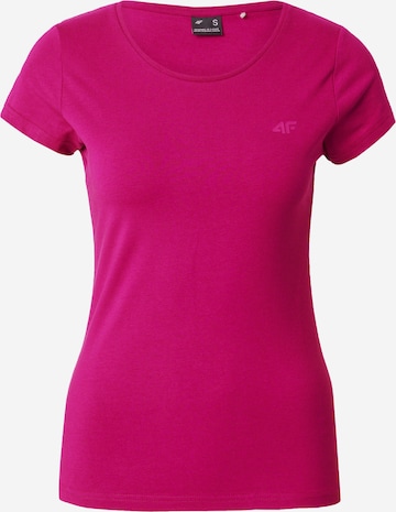 4F Functioneel shirt 'F0906' in Roze: voorkant