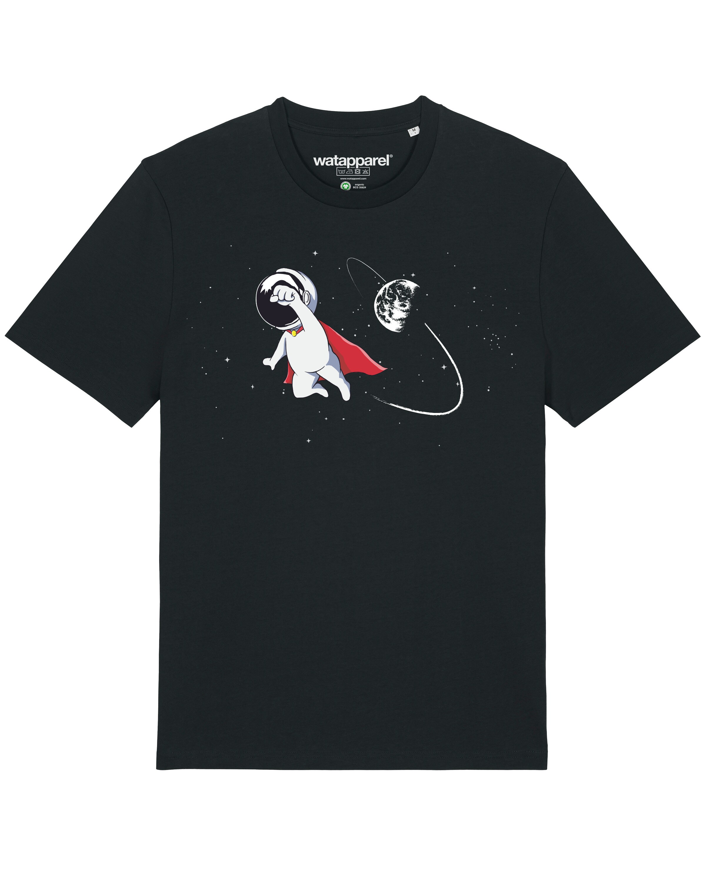 T-Shirt 'Superastronaut' Watapparel en noir : devant