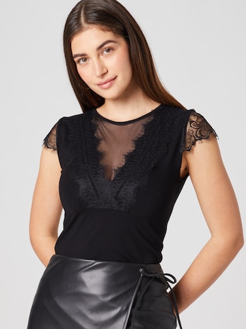 Tricou body 'Laren' de la Guido Maria Kretschmer Women pe negru: față