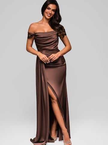 Ombre Evening dress in Brown: front
