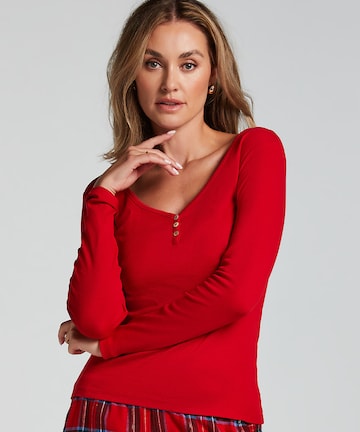 Hunkemöller Pajama Shirt in Red: front