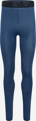 Skinny Pantalon de sport ADIDAS PERFORMANCE en bleu : devant