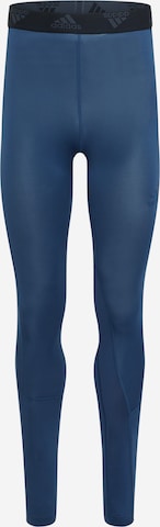 ADIDAS PERFORMANCE Športne hlače | modra barva: sprednja stran