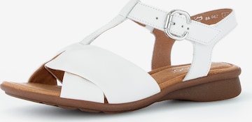 GABOR Sandals in White: front