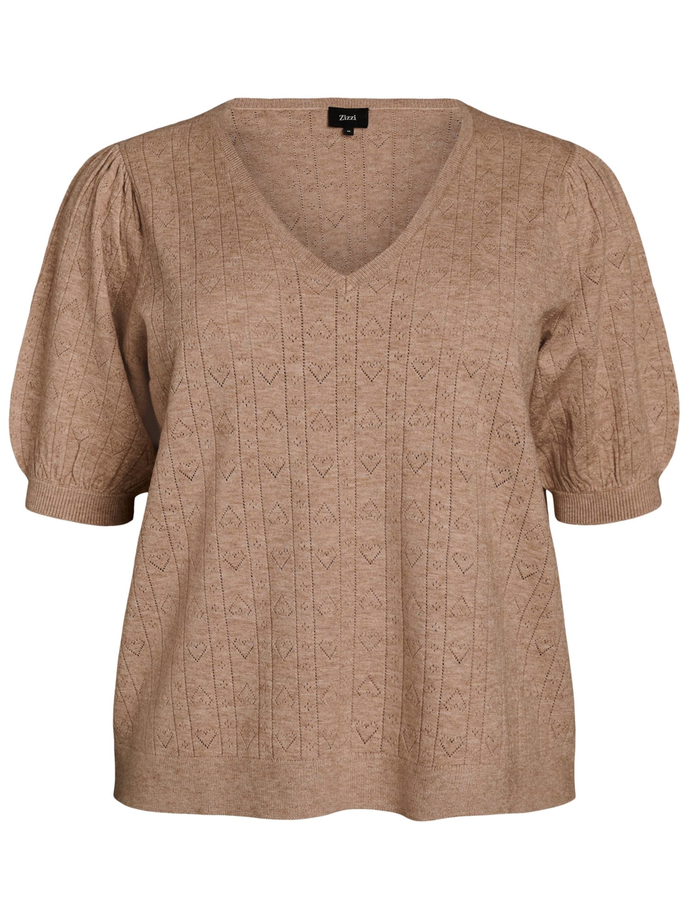 Pullover 'Mella' di Zizzi in beige: frontale