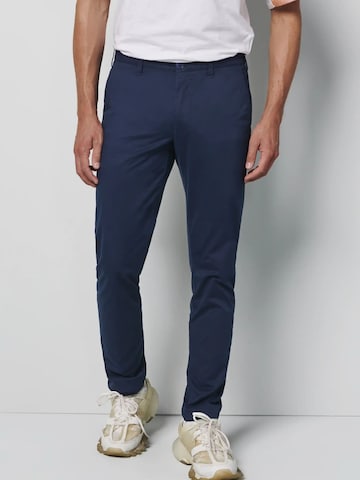 MEYER Regular Chino Pants in Blue: front