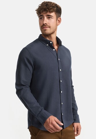 INDICODE JEANS Regular Fit Hemd 'Riverside' in Blau