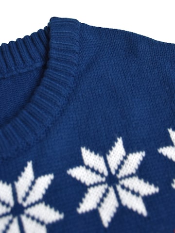 United Labels Sweater 'Weihnachtspullover Eisbär' in Blue