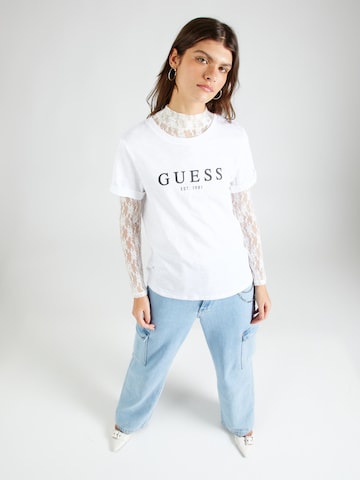 Tricou de la GUESS pe alb