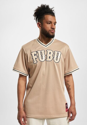 T-Shirt FUBU en beige : devant