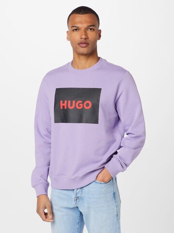 HUGO Red Sweatshirt 'Duragol222' in Purple: front