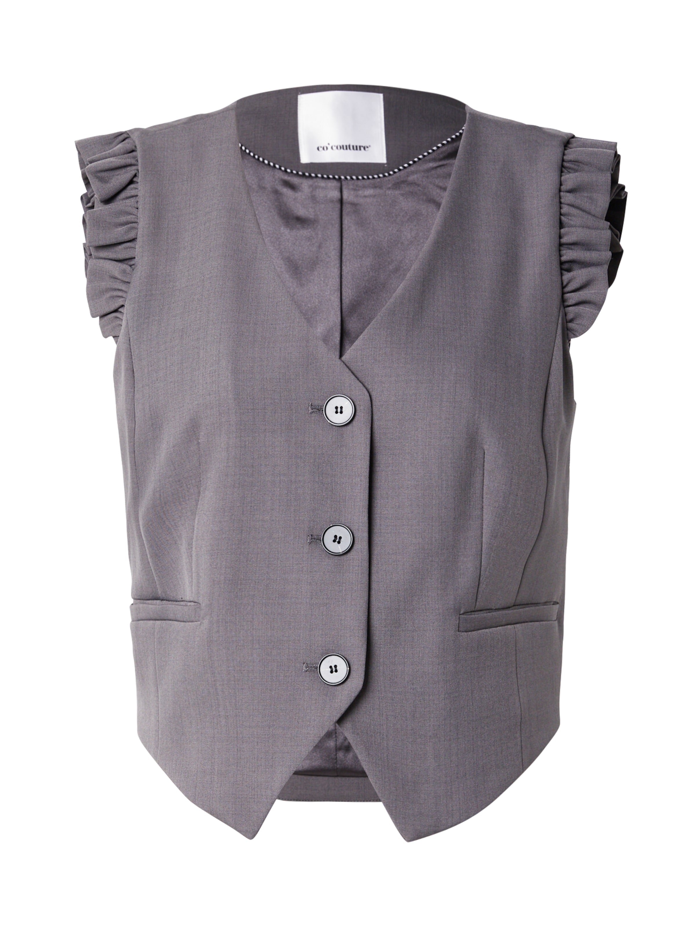 co'couture Мъжка елек за костюм в сиво: отпред