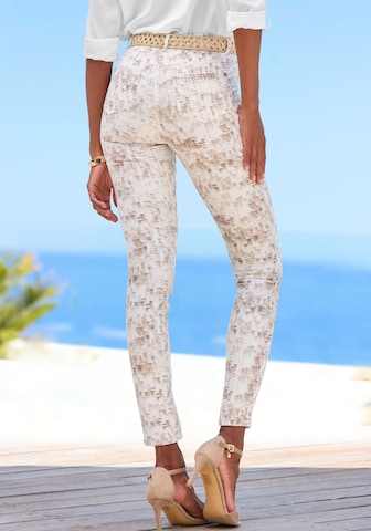LASCANA - Slimfit Jeggings en beige