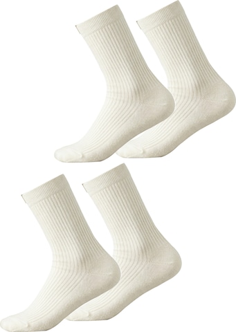 Millo Socks 'Cosy Steps' in White: front