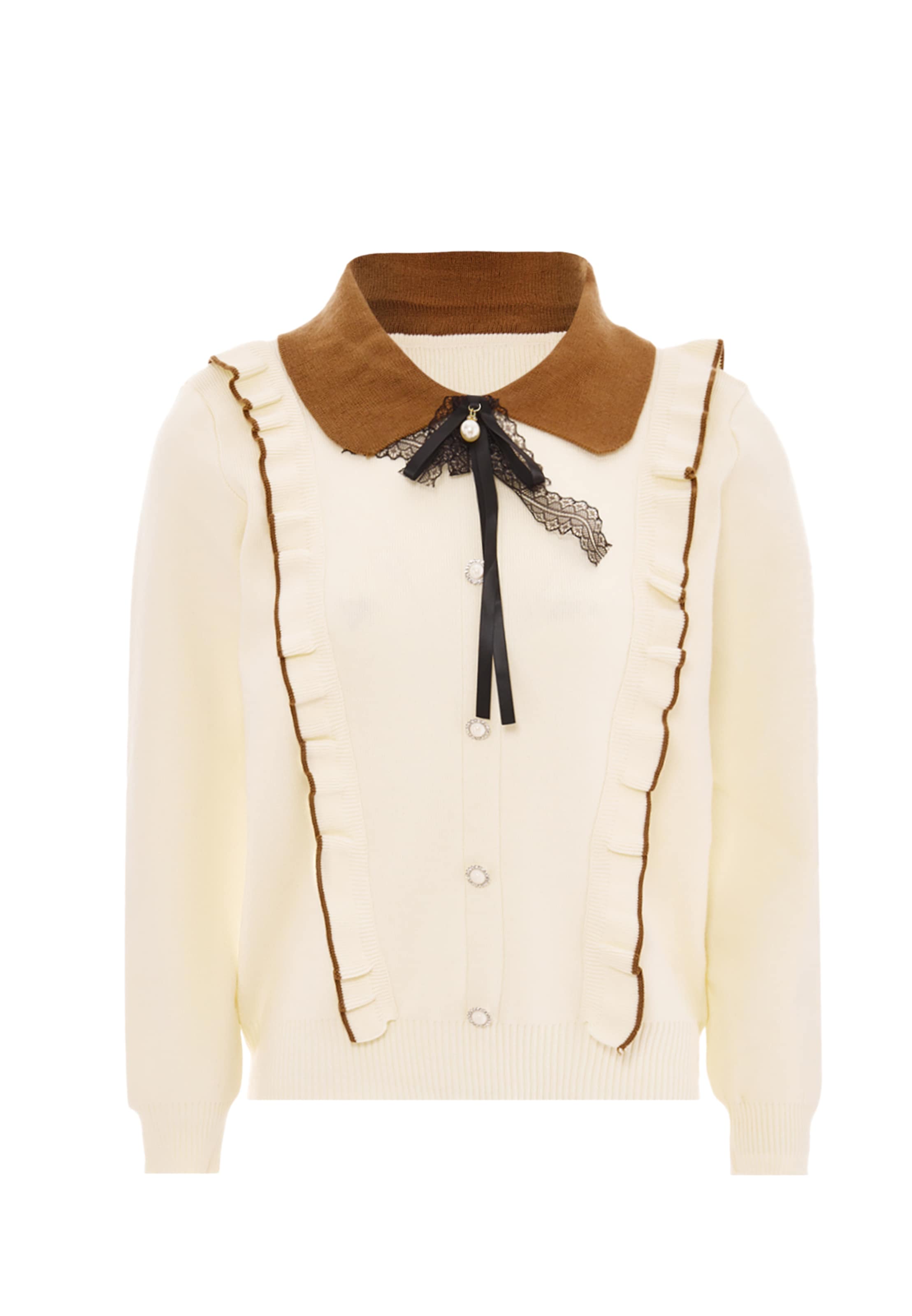 nascita - Pullover em bege: frente