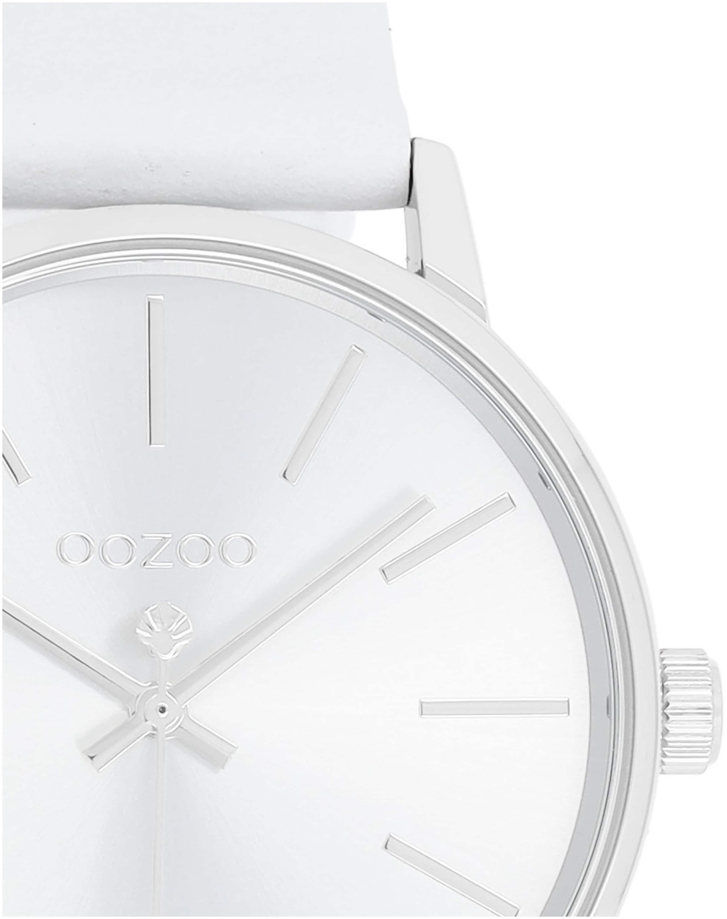 OOZOO Analoguhr in Weiß