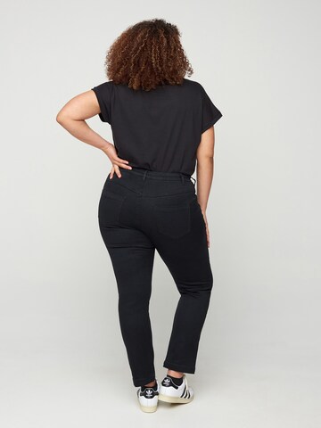 Coupe slim Jean 'EMILY' Zizzi en noir