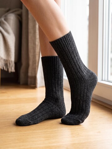 sockenkauf24 Sokken 'Norweger Wollsocken' in Zwart