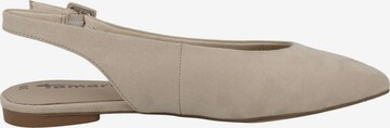 TAMARIS Ballet Flats with Strap in Beige