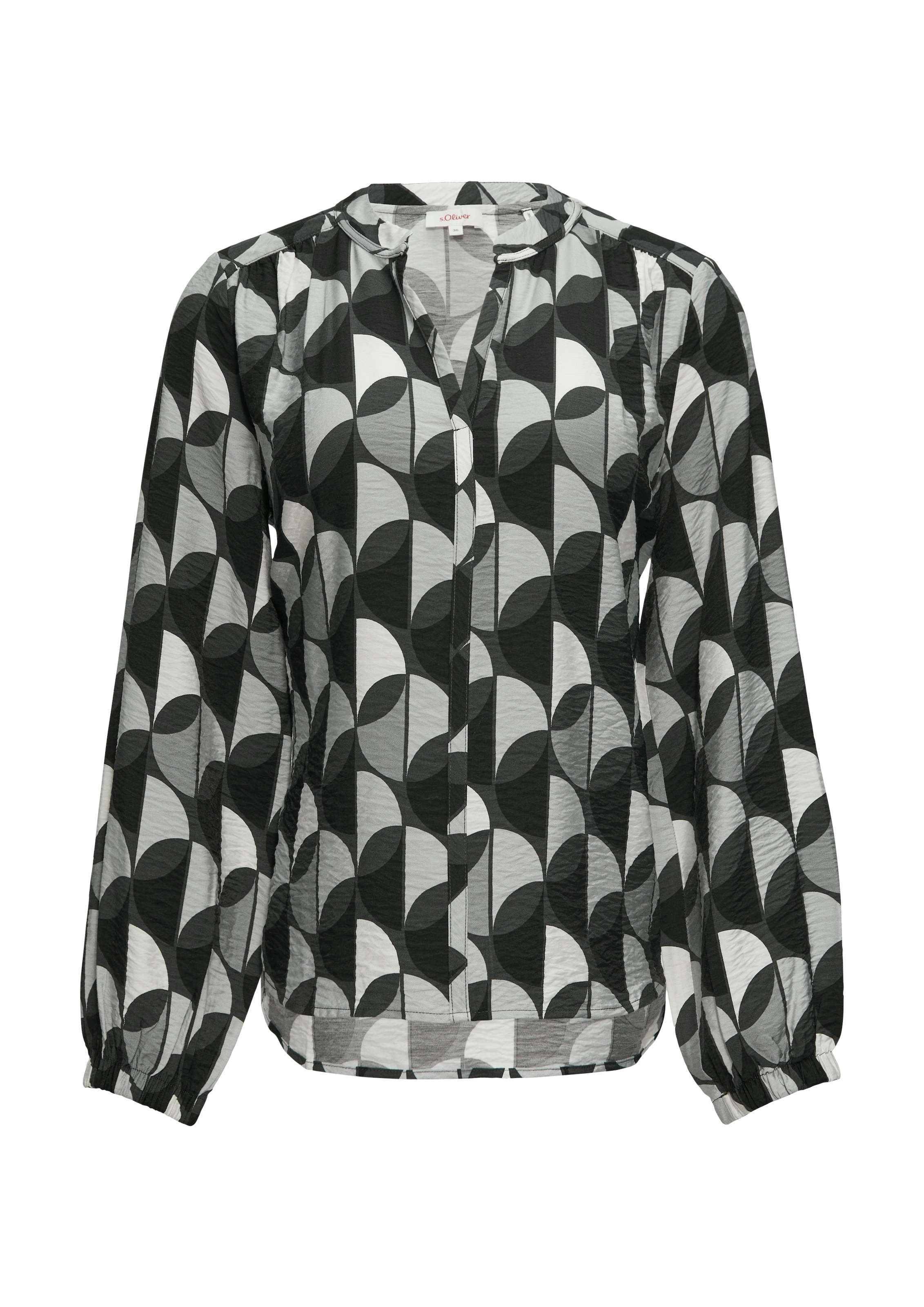 s.Oliver Bluse in Grau: Vorderseite